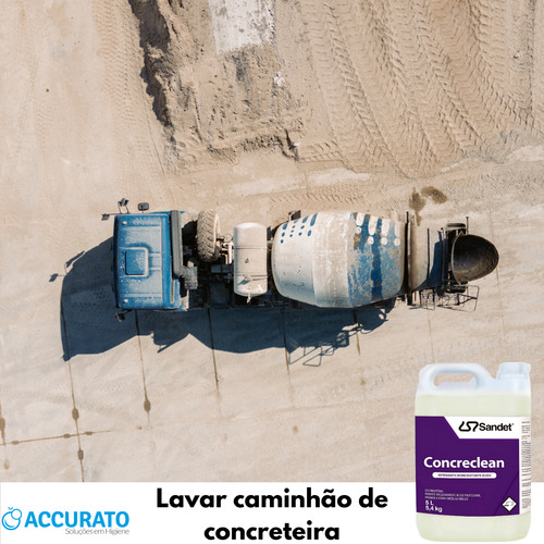 Limpa Chassi Caminhao Betoneira Caçamba Concreto Concreclean