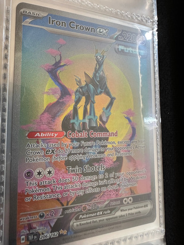 Iron Crown Ex - 206/162 Tef Iron Crown Ex Pokémon Tcg Inglés