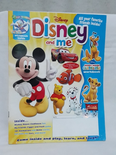 Revista Juegos Disney And Me Para Niños Inglés 