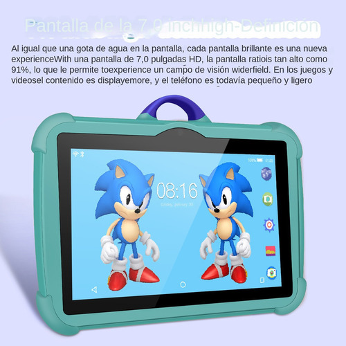 Para Tablet Infantil Bdf 7 4gb+64gb Com Android 13, Wifi