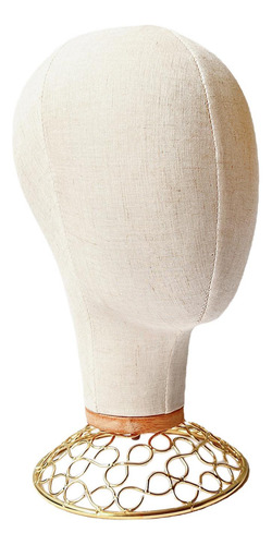 Multipurpose Wig Head Hairpiece Manikin Hats Stand Aureate