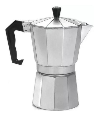 Cafeteira Italiana Moka 450ml 9 Xícaras Café Expresso Forte Cor Cinza N/A