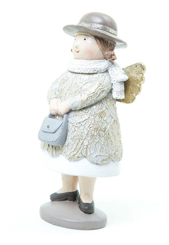 Imagen 5 de 6 de Muñecos Navideños Running Angelito Con Vestido