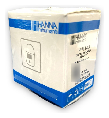 Reagente Para Cloro Total 25 Testes - Hanna Hi711-25