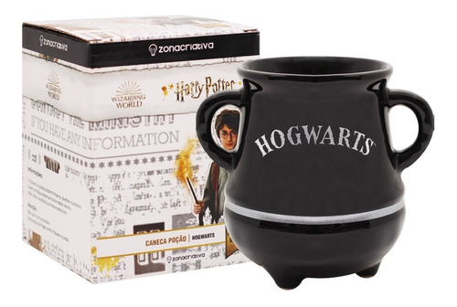 Caneca 3d Poção Hogwarts Prata 350ml Harry Potter Original