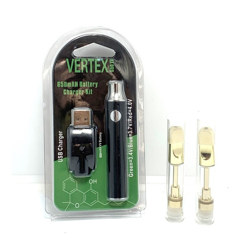 Vaporizador Batería 650mah+ 2 Cartridge De 1 Ml + Cargador