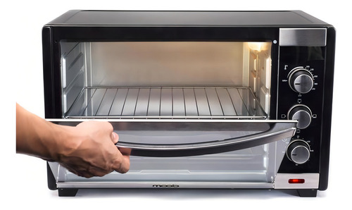 Forno Elétrico De Bancada 45 Litros, Luz Interna 110v Moob Cor Preto