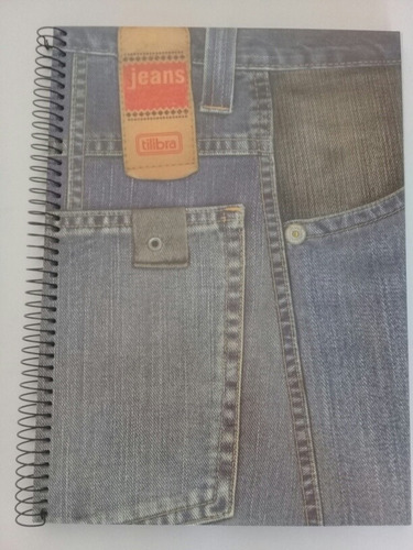 Libreta Tilibra Jeans Espiral 1 Materia Tapa Dura.