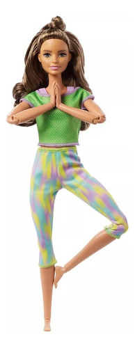 Muñeca Barbie Made To Move Morena Mattel