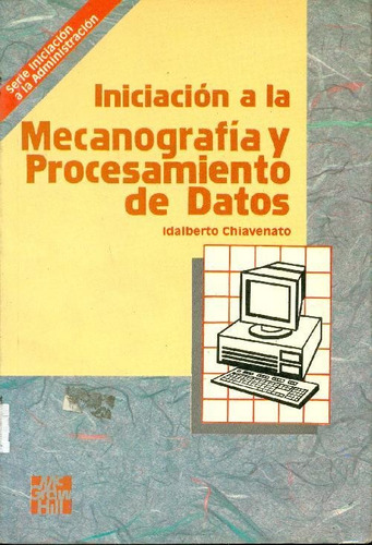 Libro Iniciación A La Mecanografía Y Procesamiento De Datos