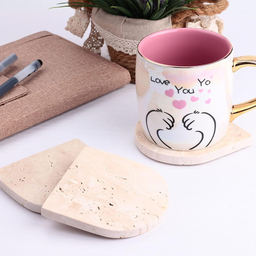 Worhe Juego De 5 Posavasos De Mármol Para Bebidas, Decoració