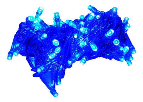 Luces Para Arbol Navidad Azul 100 Leds 5m Se100