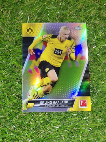 Cv Erling Haaland Refractor 2022 Topps Chrome Manchester