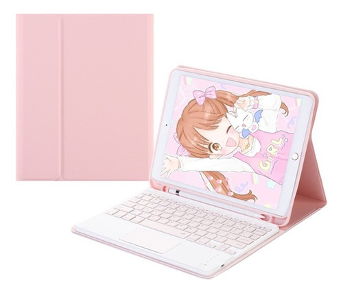 Funda De Teclado Touchpad Con Iluminado Para iPad 9.7 Inch A