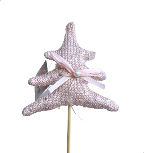 Imagen 4 de 10 de Arbol Rosa Chico Papa Noel Adorno Decoración Navideña
