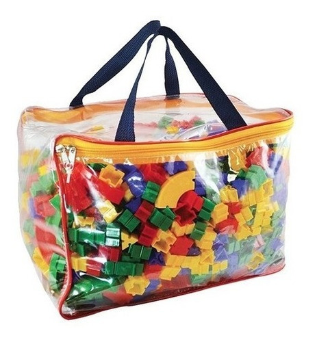 Imagem 7 de 9 de Brinquedo Bolsa Plástica Monta Peça Encaixar Fácil C/1000pcs