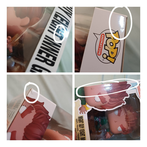 Funko Pop Pkte2 Naruto (mighty Guy 824 Y 1195) Cajas C/daños