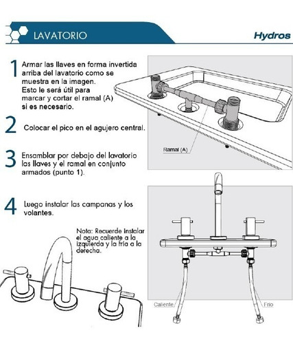 Griferia Viva Cromo Hydros Baño Lavatorio Alto Bide Bidet