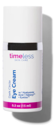 Dark Circle Eye Cream Timeless - Crema Antiedad Para Ojeras Y Bolsas - Con Haloxyl, Eyeliss Y Algas - Aclara E Ilumina - Mejora Elasticidad Y Reduce Arrugas - Cruelty Free