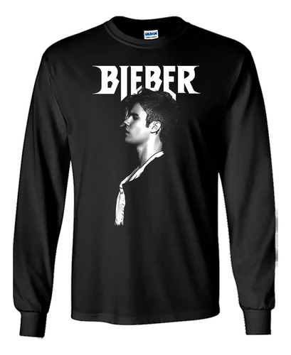 Justin Bieber Playera Manga Larga D07 N0