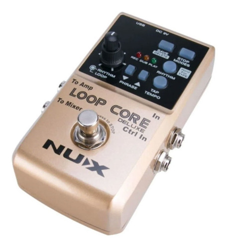 Imagen 2 de 3 de Pedal de efecto NUX Loop Core Deluxe dorado