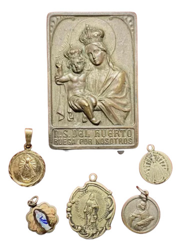 Lote Medallas Religiosas Virgen Luján Y Más Oferta Numisgam.