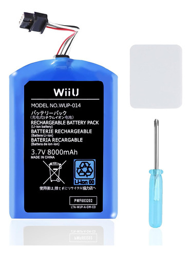 Ucec 8000mah Wii U Gamepad Reemplazo De Baterías Battery Bat