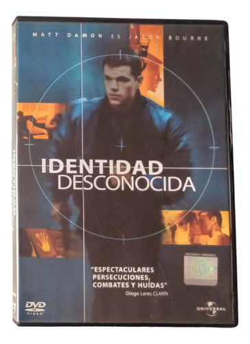 Identidad Desconocida - Matt Damon - Dvd Original