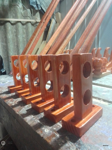 Soportes De Madera Para Barras De Cortinas 