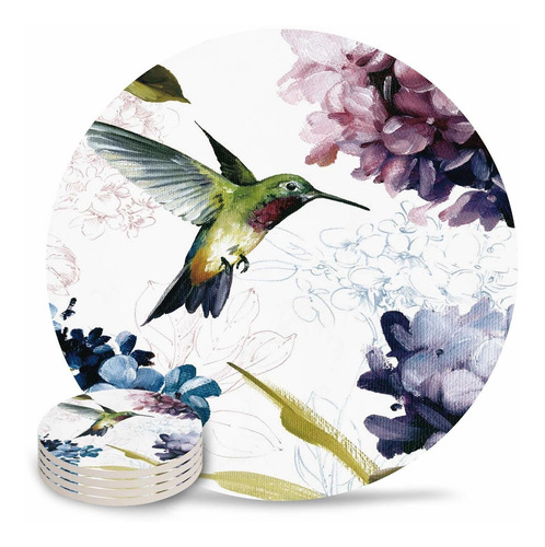 Posavaso Piedra Absorbente Para Bebida Hermoso Pajaro 4