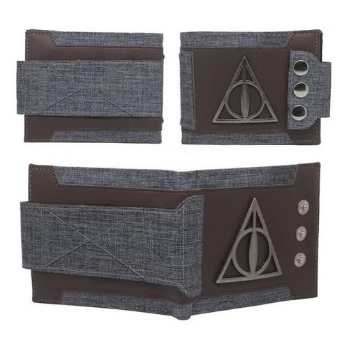 Billetera De Harry Potter Tipo Cuero/metal