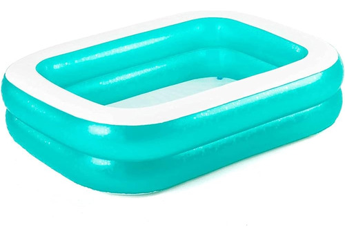 Piscina Familiar Inflable Bestway, Rectangular Azul Con Capa