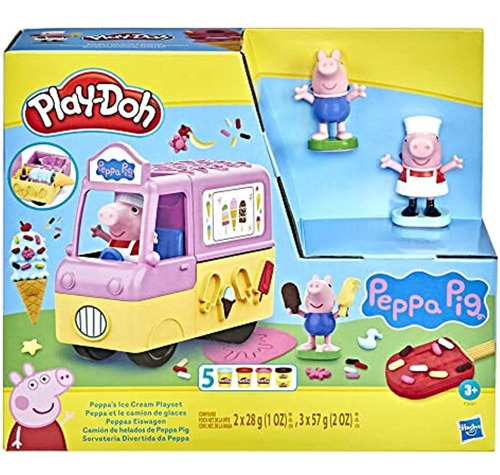 ~. Play-doh Peppa's Ice Cream Playset Con Camión De Helados,