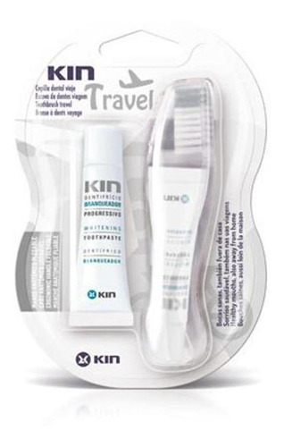 Escova Kin Viagem, Contém Mini-creme Dental Kin