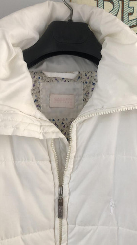 Campera Larga Cardón Blanca Niña/adolescente (Usado)