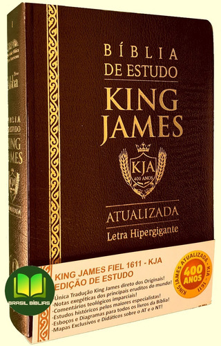 Imagem 1 de 4 de Bíblia King James Atualizada De Estudo Masculina / Feminina