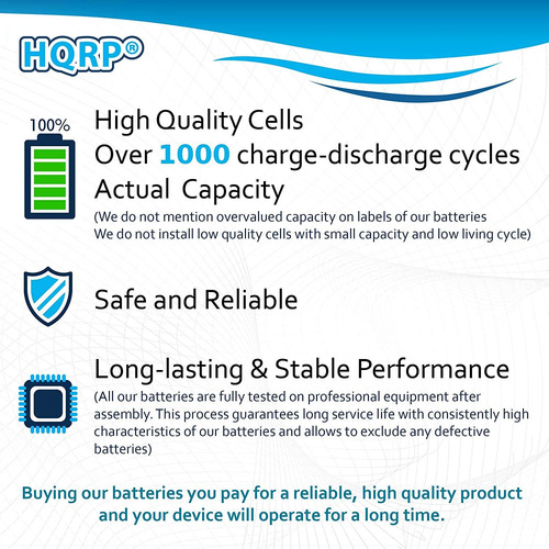 Batería Hqrp Compatible Con Sony Nh-2000rdp Xdr-ds12ip