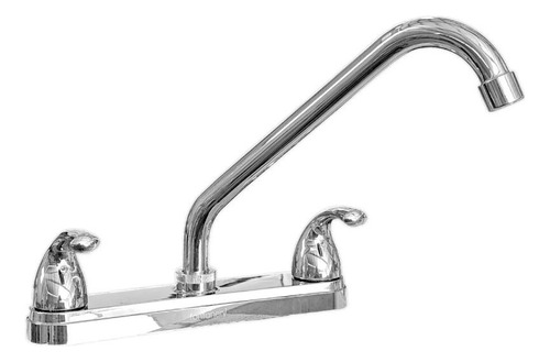 Mezcladora Abs Cromada Para Fregadero 8puLG Fontanery Acabado Cromado Color Plateado