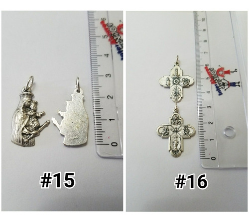 Imagen 4 de 4 de Medallas Religiosas En Alpaca Italiana 2,5 Cm X Docena