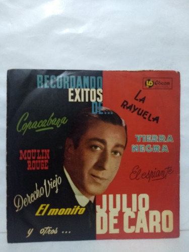 Julio De Caro*  Recordando Los Exitos - Vinilo Lp 12 , Vg