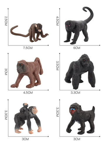 Figuras De Modelo Animal Realista Estatua De Chimpancé Para