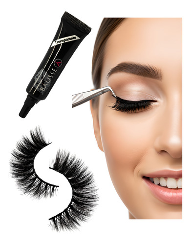 Pegamento De Pestanas Dual Bausse Sin Ardor Y Sin Humo Transparente