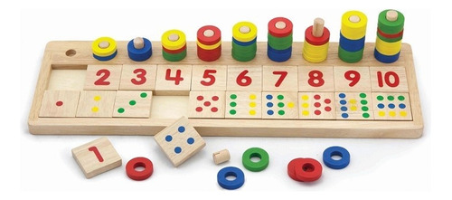 Juego De Matemática Para Niños De Madera Viga