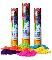 Comprar 50 Bazuca Polvos Holi Cañon 30cm Neon Fiesta Batucada