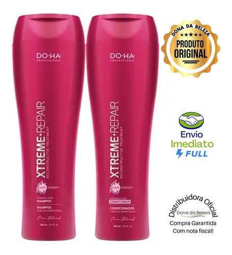 Imagem 1 de 2 de Kit Xtreme Repair Shampoo + Condicionador 250ml Doha