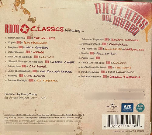 Cd - Rhythms Del Mundo / Classics (Usado)
