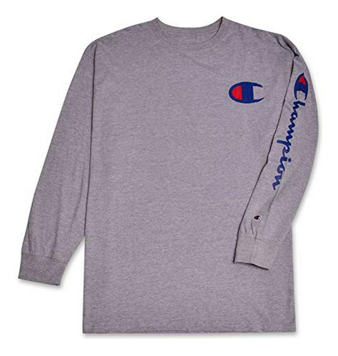 Champion Playera De Manga Larga Grande Y Alta Para Hombre Co