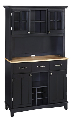 Homestyles Comoda, Aparador, Alacena, Gabinete, Negro