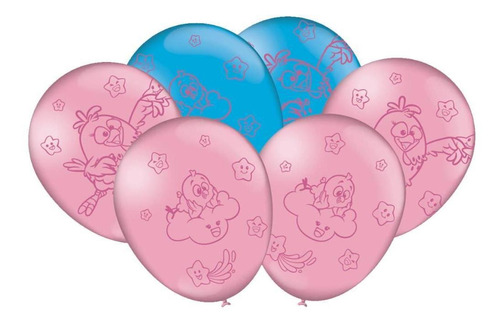 Bexiga Galinha Pintadinha 25 Balões Decorados + Brinde E Nf