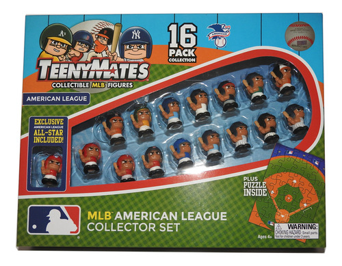 Mlb Teenymates American League Set 16 Microfigurines Beisbol